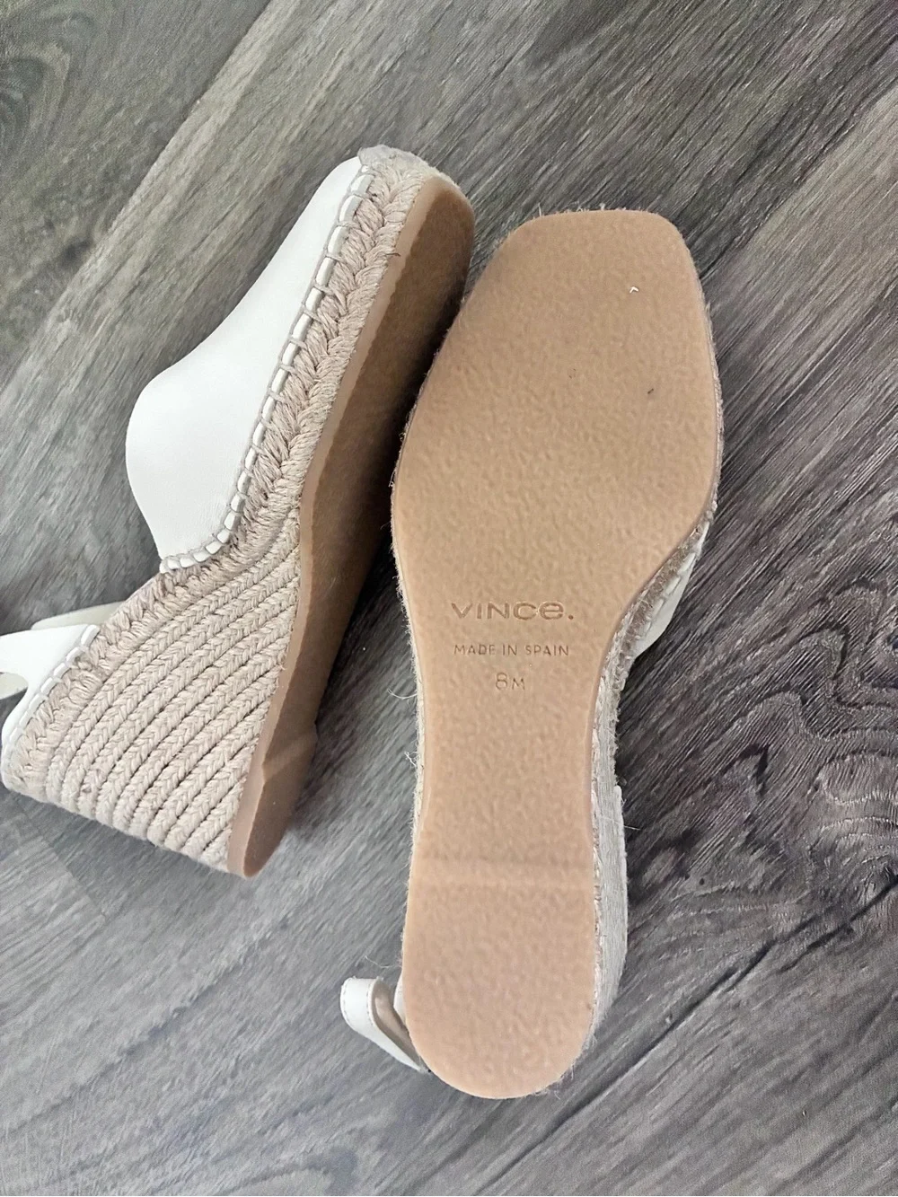 Vince cream slingback